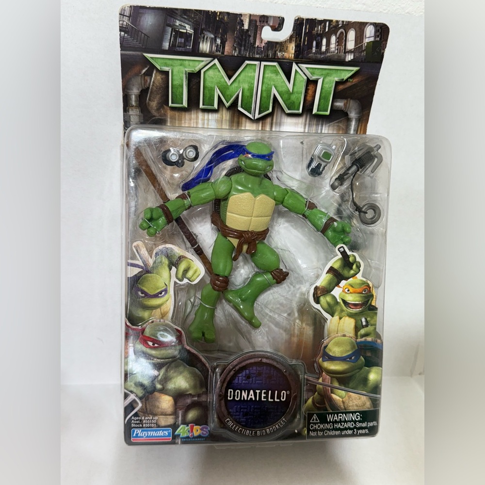 Rare Find TNMT Teenage Mutant Ninja Turtles Movie Series Action Fig. Donatello